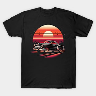 Car Retro Sunset T-Shirt